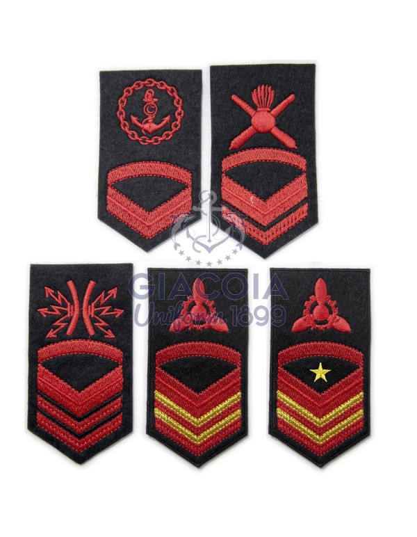 Gradi Ricamati Sottocapo Uniforme Invernale Marina Militare (coppia)