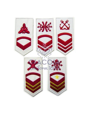 Gradi Ricamati Sottocapo Marina Militare Per G.u.e. (coppia)