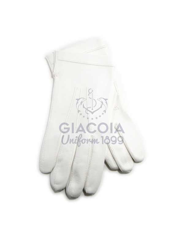 Guanti In Pelle Bianca
