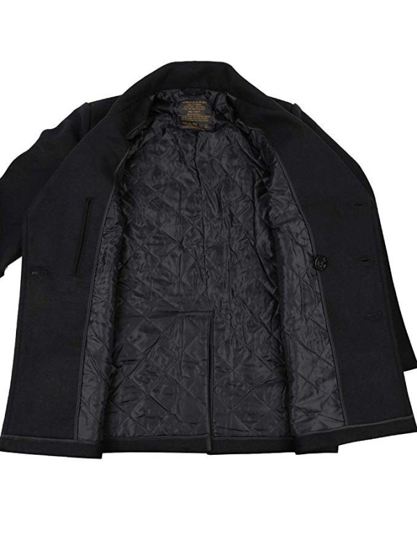 Us Navy Pea Coat - Giacca da uomo in stile marina