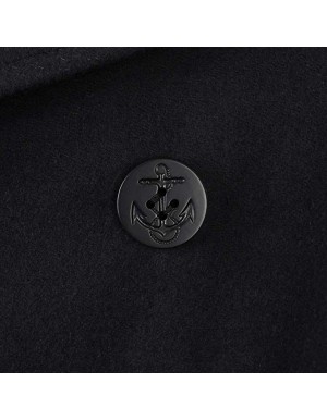 Us Navy Pea Coat - Giacca da uomo in stile marina