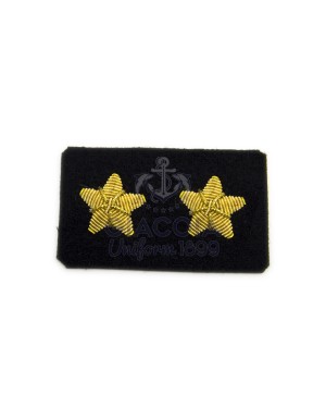 Stellette Cappotto Oro Ricamate Per Uniforme (coppia)