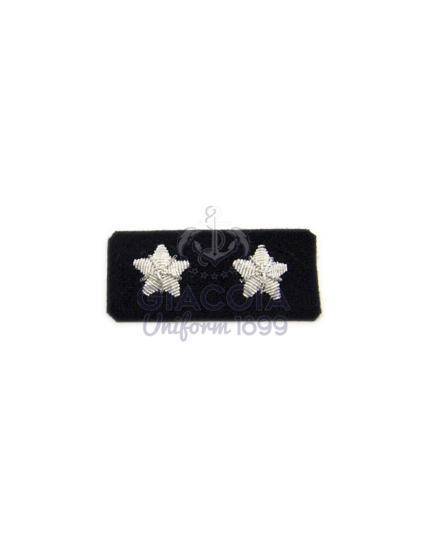 Stellette Giacca Argento Ricamate Per Uniforme (coppia)