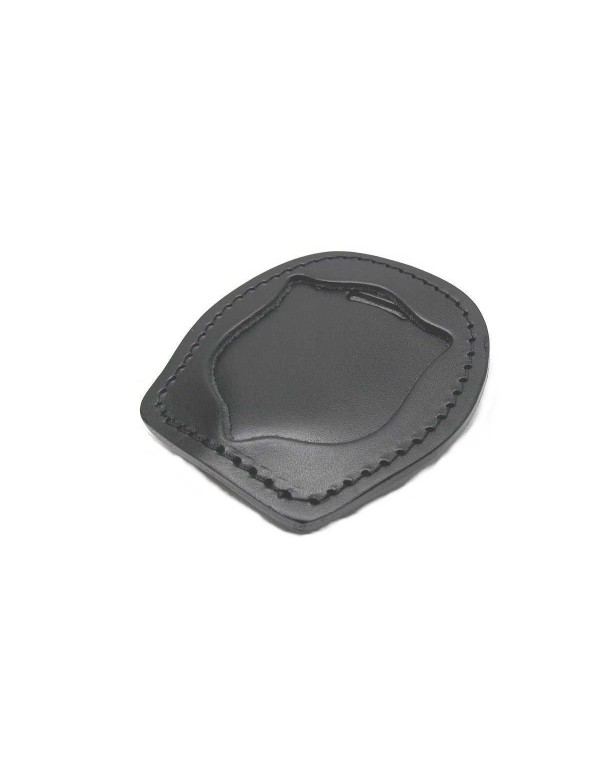 Portaplacca in cuoio con clip Polizia Operativa