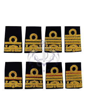 Tubolari In Tessuto ricamo a mano Ammiraglio Marina Militare