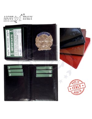 Portafoglio Apertura Libro Pelle Portadocumenti Carabinieri CC Modello Plus Ascot Italy Art. 561CC