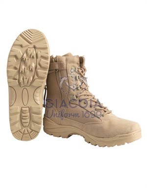 Anfibi Mil-tec Desert Con Side Zip