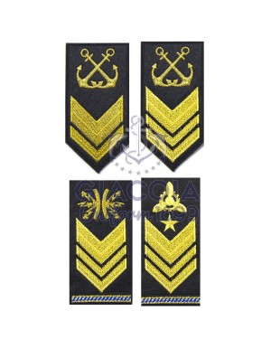 Gradi Ricamati Sottufficiali Marina Militare Per Ordinaria Invernale (coppia)